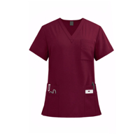 Ensemble de blouses et pantalons médicaux pour hommes, 100% coton molletonné, personnalisable (couleurs et logo), manches courtes, haute qualité, pour hôpitaux et cliniques