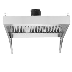 Cappa di aspirazione commerciale in acciaio inox da 6FT per Food Truck, Cappa per Rimorchio Concessionario 201 con 3 Griglie a U Rimovibili - Product Image 1