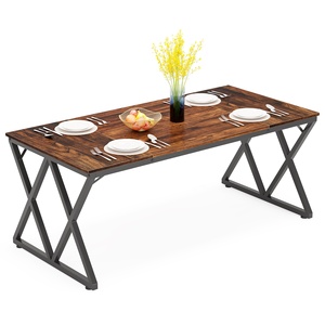 Tribesigns 70.87 Inch Wooden <strong>Rectangle</strong> Restaurant Furniture Office Meeting <strong>Table</strong> Dining <strong>Table</strong> for 6 People - Product Image 3