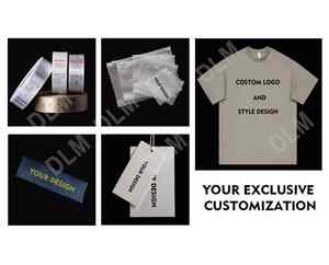 Camiseta de Verano para Hombre, de Moda, Tejido Grueso de 260g, Hilo Doble, Color Sólido, Manga Corta, Corte Holgado - Product Image 4