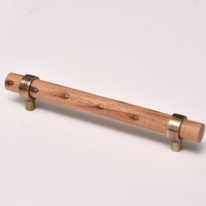 Poignée de meuble en bois style rustique, finition bronze, pour armoire, tiroir de cuisine, quincaillerie de meuble, poignées de porte de placard - Product Image 1