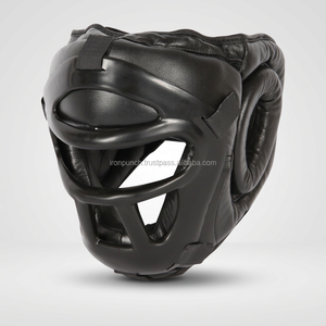 IRON PUNCH Universal No-Contact Sports Safety Head Guard Real & Artificial Leather <b>Dual</b> <b>Lock</b> Closure Thick Padding - Product Image 5