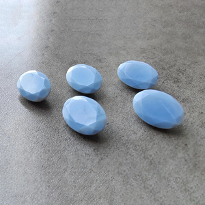 AAA+ Quality Natural <b>Blue</b> <b>Opal</b> Faceted Cut Oval Shape Calibrated Loose Third Party Certified for Jewelry Making All Sizes - Product Image 5