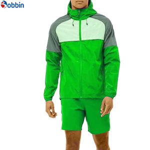 Comfortable Custom Logo Reflective <b>Patchwork</b> Zip up Jacket Nylon Sports Shorts Sets Tracksuits Unisex Men Windbreaker Short Sets - Product Image 6