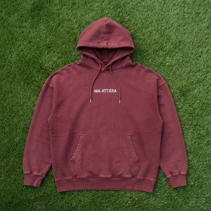 Sudadera con capucha extragrande de felpa para mujer, color burdeos lavado, con bolsillo canguro, estilo casual urbano - Product Image 5