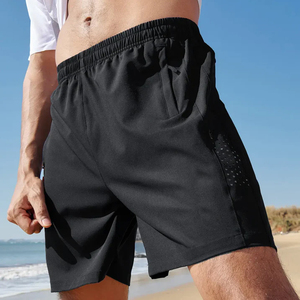 Men's Casual Workout <b>Shorts</b> Breathable <b>Quick</b> <b>Dry</b> Lightweight Elastic Waist Solid Pattern Gym Fitness Running <b>Shorts</b> - Product Image 4