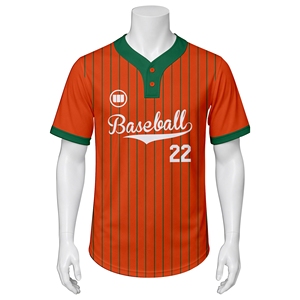 Uniformes de Béisbol Personalizados con Sublimación, Transpirables, 100% Poliéster, con Logotipo Frontal, Venta al Por Mayor - Product Image 2