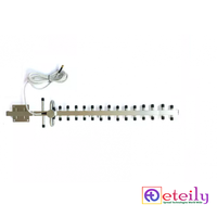 Antenne Yagi en aluminium ETEILY ET-WC16Y4-2WL3-SMS 3G 16dBi avec câble RG58 (L-3Mtr) + connecteur mâle SMA