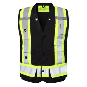 Veste de sécurité OEM ODM, construction robuste, haute visibilité, multi-poches, réfléchissante, colorée, pour les travailleurs du bâtiment et du transport - Product Image 1