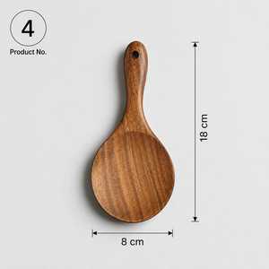 Ensemble de 6 cuillères en bois Curio Craft, légères et écologiques, lavables au lave-vaisselle, 33 cm x 7,5 cm, bois naturel - Product Image 4