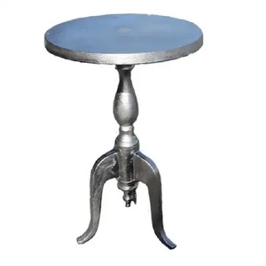 Modern Brass Finish Side <b>Table</b> with Black Top Contemporary Living Room Furniture Decorative Metal Frame - Product Image 2