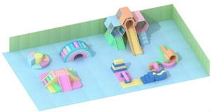 Parque Infantil Interior Comercial, Juego de Bloques de Espuma, Estructuras Suaves para Niños, Área de Juego Educativa - Product Image 1