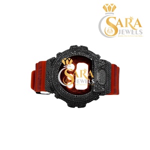 Lujoso reloj de diamante de moissanita helado personalizado Esfera de números arábigos Hip Hop Acero inoxidable recién llegado negocio antiguo - Product Image 3