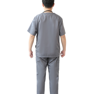Hot Sale Anti Wrinkle Washable Soft Polyester Woven Fabric <b>Nurse</b> <b>Scrubs</b> Hospital Uniform Medical <b>Scrubs</b> Unisex Jogger <b>Scrubs</b> - Product Image 3