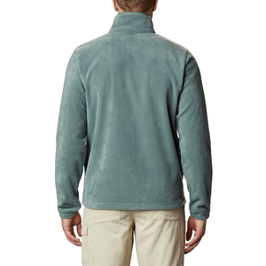 Chaqueta de Forro Polar con Cierre de Cremallera para Hombre, Color Sólido, Informal, para Invierno, Transpirable, Material de Poliéster, Corte Regular, Cuello Alto, con Bolsillos - Product Image 3