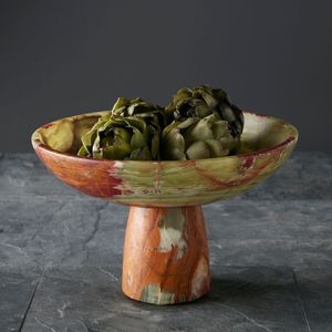 Bol en bois poli fait main avec effet pierre, design moderne, non toxique et durable, idéal pour la maison et les salades de luxe - Product Image 2