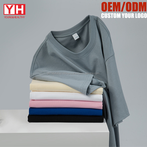 Wholesale High Quality Embossed Printed <b>T</b> <b>Shirts</b> Tshirts Cotton 260 Gsm Man Heavyweight Oversize Plain <b>White</b> Tshirts <b>Men</b> - Product Image 3