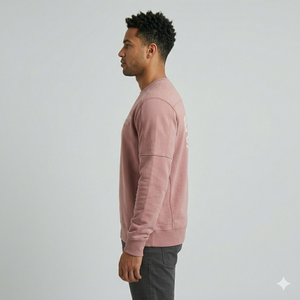 Sweat-shirts personnalisés respirants à col rond en molleton, sweat-shirts à col rond en molleton imprimés à la mode pour hommes - Product Image 6