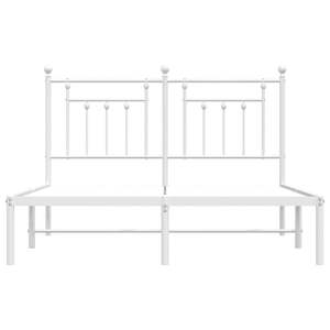 โครงเตียงเหล็กเคลือบผงสีขาวขนาดคิงไซส์ ประเภทสินค้าเตียงโลหะ - Product Image 6