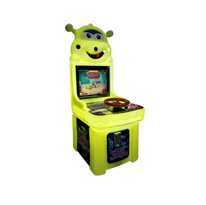 เครื่องเล่นเกมแข่งรถหยอดเหรียญ หน้าจอแสดงผลแบบ Smiley Face สำหรับผู้เล่น 1 คน เหมาะสำหรับห้างสรรพสินค้าและโซนเกม โซนความบันเทิงสำหรับเด็ก - Product Image 1