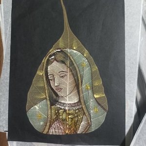 Peinture sur toile artisanale à thème végétal, décoration murale botanique pour la maison, le salon, le bureau, décoration intérieure, article cadeau fait main - Product Image 4