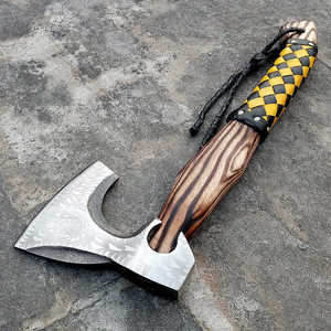 Hache Viking Industrielle de Haute Qualité, Gravée sur Bois, en Acier à Haute Teneur en Carbone, en Promotion - Product Image 5