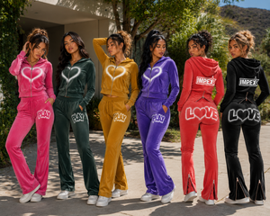 Ensemble assorti streetwear unisexe : sweat à capuche zippé, pantalon évasé, survêtement de jogging, leggings de yoga, vêtements de sport personnalisés 2026 100% coton séchage rapide - Product Image 4
