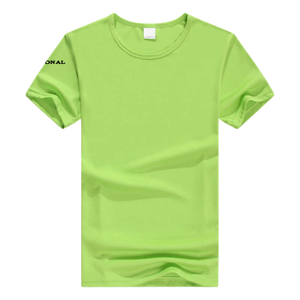 Men's <b>White</b> Cotton T-Shirt Short Sleeve O-Neck Regular Fit Casual Blank Design Knitted Fabric Left Sleeve Logo - Product Image 3