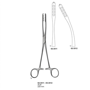 คีม ALM ขนาด 220 มม. ทำจากเหล็กกล้าไร้สนิม สำหรับใช้ในทางการแพทย์และโรงพยาบาล - Product Image 2