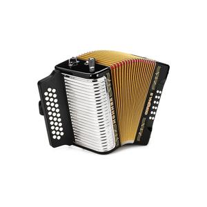 Accordéon à boutons Hohners Corona II Xtreme FBbEb d'origine avec housse et sangles noir jet - Product Image 5