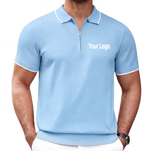 Nouvelle chemise tricotée pour homme, décontractée, respirante, à manches courtes, style hip-hop, personnalisable, prix abordable, vente en gros, OEM sur mesure - Product Image 5