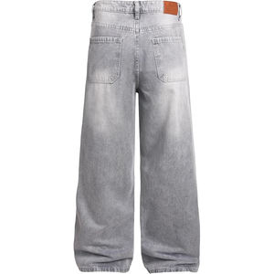 Jeans Anchos de Mezclilla para Hombre, Unisex, Estilo Urbano, Ligeros, Transpirables, de Primavera, Corte Recto, Azul - Product Image 2