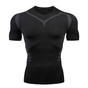 Rashguard personnalisé pour homme à manches courtes BJJ Grappling OEM Sublimation Polyester Spandex Compression Respirant Premium - Product Image 1
