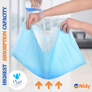 Nidy - Toallas Desechables para Hotel y Viajes, Impermeables, de Material No Tejido, 60x60cm, Protección contra la Incontinencia, Higiene y Comodidad para la Cama - Product Image 3