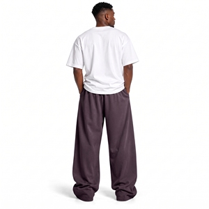 Men's <b>Baggy</b> Cotton <b>Trousers</b> Manufacturer Custom Loose Fit Pants Wholesale Streetwear Clothing Supplier - Product Image 3