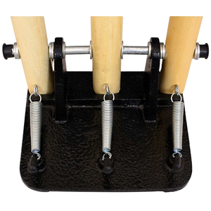 Wickets de cricket en bois, 3 piquets, 2 traverses, épaisseur 16 mm, matériau et couleur personnalisables, par Standard International - Product Image 6