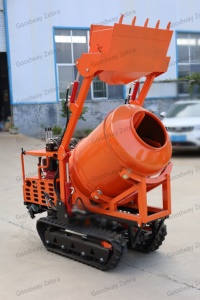 Minidumper de orugas <span class=keywords><strong>Goodway</strong></span> Zebra 350L-800L con motor diésel EU5/EPA4, mezclador de hormigón, motor de 10HP y bomba de descarga hidráulica de alta potencia - Product Image 2