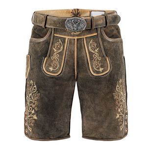 Shorts en satin 100 % polyester pour homme, style décontracté chic, vintage, brodés, avec ceinture – Imperméables et respirants - Product Image 6