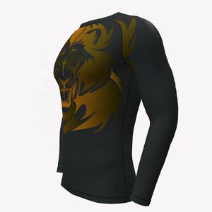 Custom Sublimated Print <b>Men</b> <b>Compression</b> Long Sleeve Sports Full Sleeve T <b>Shirt</b> Quick Dry Fitness Gym Wear Rash Guard <b>For</b> <b>Men</b> - Product Image 3