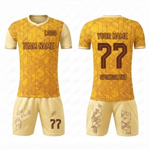 เสื้อฟุตบอลลดราคาพิเศษ ระบายอากาศได้ดี ชุดฟุตบอลสั่งทำพิเศษ ผลิตจากโพลีเอสเตอร์ 100% ชุดยูนิฟอร์มฟุตบอล - Product Image 5