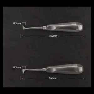 Kit d'extraction dentaire mini-invasive en acier, forceps chirurgical droit et courbé pour racines, certifié CE ISO par Grip Surgical - Product Image 6