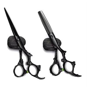 Morje Surgical Stainless steel barber <b>scissors</b> Professional salon shears <b>Left</b>-<b>handed</b> flat <b>scissors</b> Precision cutting flat - Product Image 2