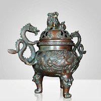Brûleur d'encens électrique indien artisanal et artistique, inspiré du patrimoine arabe, pour usage religieux, en métal durable et écologique