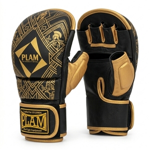 Guantes de Sparring Profesionales Personalizados para MMA con Agarres para las Manos, Cierre de Cuero Vacuno - Product Image 2