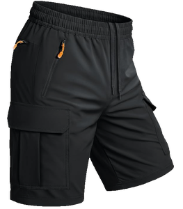 Shorts cargo pour hommes, 8 pouces, à poches frontales, séchage rapide, légers, respirants, pour le sport, la pêche, le travail, formels, 5 poches, personnalisables OEM - Product Image 2