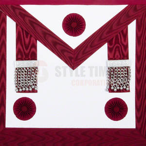 Delantal Masónico de Lujo con Ribete de Satén Suave, Bordado Intrincado y Forma Estructurada para Ceremonias Especiales - Product Image 2