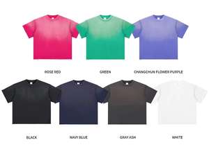 T-shirts pour hommes personnalisables, effet délavé vintage, 100% coton, respirants, séchage rapide, haute qualité, style Ringer - Product Image 6