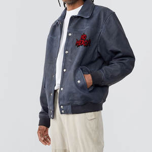 Veste coupe-vent personnalisée avec logo, style streetwear, pour hommes, sport, imperméable et respirante, en polyester, vente en ligne - Product Image 5