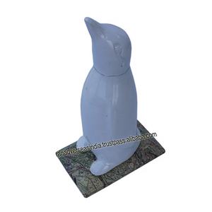 Estatuilla de aluminio de pingüino, estatua, escultura decorativa de animales para centros de mesa, adornos - Product Image 1