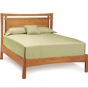 Traditional Transitional Wood Panel <b>Bed</b> | KD Solid Wood Bedroom Furniture India Wholesale - Product Image 1